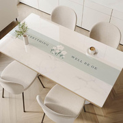 pvc透明印花桌面垫软玻璃，餐桌垫高级感桌布防水防油免洗茶几垫子