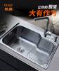 欧旗SUS304不锈钢水槽单槽 加厚一体成型大单槽洗菜盆洗碗池