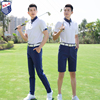 ZG6夏季高尔夫服装男球衣服男士速干上衣白色短袖T恤宝蓝中长裤子