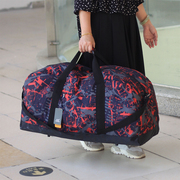 时尚旅行提包牛津纺迷彩行李袋，超大容量搬家收纳袋行男女旅游出差