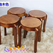 实木凳子圆凳家用木质凳子餐桌凳客厅圆凳中式木凳可叠放古筝凳子