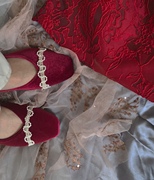秀禾服鞋平底中式结婚婚鞋新娘鞋3厘米低跟孕妇可穿礼服法式小众