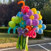 充气气球花材料包幼儿园毕业聚会礼物生日拍照道具创意装饰布置