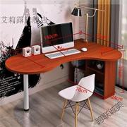厂促欧式电脑桌简易书桌小户型，家用电脑桌简约转角，台式弧形书桌柜