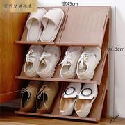 日式简约经济型塑料鞋架创意家用省空间多层可叠加竖立体简易鞋架