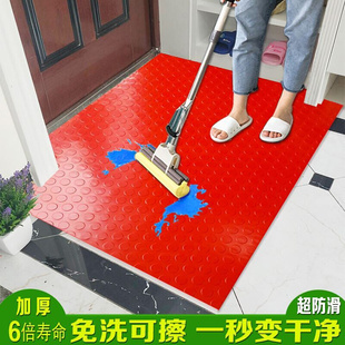 PVC地垫塑料橡胶地毯地板进门口防水防滑垫脚垫超薄可擦家用门垫
