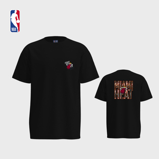 NBA春夏男款ICON系列运动休闲户外短袖T恤热火队