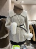 海军领加羽绒韩版羊毛大衣女冬季休闲时尚宽松中长款减龄宽松外套