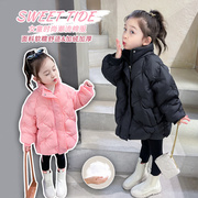 女童羽绒棉服冬装2023年童装，韩版儿童棉衣女孩，冬款季加厚(季加厚)棉袄