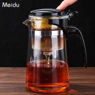 飘逸杯泡茶壶过滤冲茶器家用茶壶，茶水一键分离茶具，滤茶玻璃泡茶杯