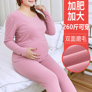 孕妇秋衣秋裤套装大码200斤哺乳月子服，产后喂奶睡衣秋冬保暖内衣