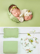 新生婴儿摄影服装影楼宝宝拍照相主题满月照拍摄道具背景毯子