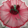 儿童芭蕾演出服樱桃萝卜比赛专业表演红色蓬蓬裙成人纱裙芭蕾舞裙