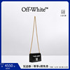 OFF-WHITE 女士黑色金属链条肩带磁扣翻盖手提包