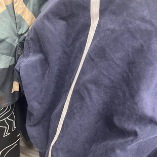 荷兰潮牌P 男生黑色/蓝色百搭秋冬厚款面包棉服 飞行员夹克