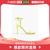 香港直邮stuartweitzman女士brely荧光色，仿皮凉鞋