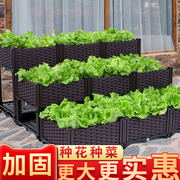 种菜专用箱种植箱神器特大家庭阳台楼顶户外槽加厚深塑料花盆
