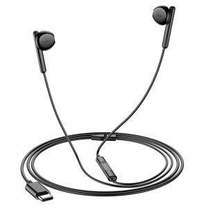 HOCO浩酷 M93适用Type-C手机线控带麦耳机双耳运动可通话音乐耳机