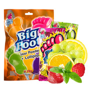 马来西亚进口碧富牌大脚板棒棒糖混合水果味儿童创意礼物网红零食