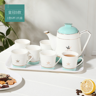 北欧式陶瓷茶壶套装家用客厅耐热水杯冷水壶简约创意水具茶具整套