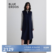 BLUE ERDOS秋冬气质简约100%绵羊毛无袖连衣裙B236I4003