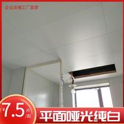 厨卫吊顶300x600哑光纯白平面无边框烤漆铝扣板 奶白 米白 极窄边