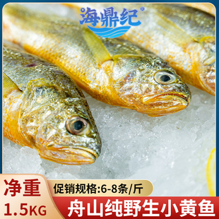 海鼎纪  舟山小黄鱼新鲜速冻烧烤生鲜3斤(500g/袋*3袋）