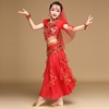 儿童印度舞蹈服装少儿肚皮舞演出服女孩新疆舞表演服装民族套装裙