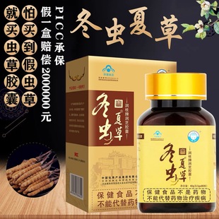 冬虫夏草胶囊中老年人保健品补王虫草精菌丝体礼盒装非同仁堂