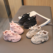 2024春秋婴儿鞋子两岁宝宝软底，学步鞋女童老爹鞋小男童运动鞋