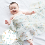 griny婴儿纱布被子夏季薄款初生竹棉包巾新生儿用品，抱被宝宝盖毯