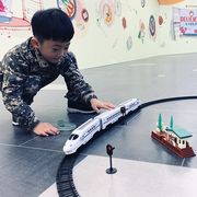 高铁和谐号动车电动小火车轨道车玩具汽车，男孩岁模型火车玩具3-6