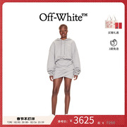 OFF-WHITE FOR ALL 女士灰色off logo连帽连身裙