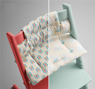 祖国版婴儿成长餐椅配件纯棉材质透气吸汗坐垫靠垫ST儿童餐椅垫