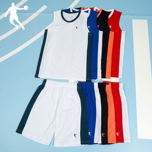 中国乔丹篮球服套装男健身透气球衣2023夏季背心，学生比赛运动服男