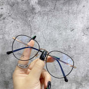 1167纯钛近视眼镜框可配镜片男眼睛框镜架女超轻钛架平光镜圆框