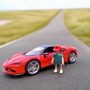 德国摩比世界玩具车playmobil法拉利汽车模型跑车Ferrari男孩礼物