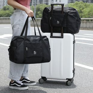 旅行包女大容量，短途折叠待产包收纳袋，便携行李箱拉杆包单肩斜挎包