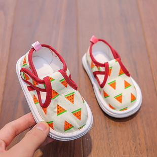 儿童手工布鞋1-3岁男女宝宝，老北京千层底鞋子，婴幼儿学步2单鞋软底