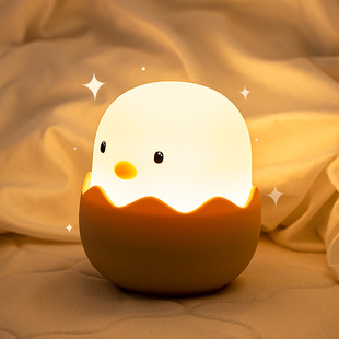 小鸡蛋壳鸡宝宝护眼小夜灯，床头婴儿童房，礼物喂奶卧室拍拍充电睡眠