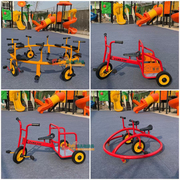 幼儿园专用三轮车儿童单车双人带斗可带人户外幼教玩具赛车脚踏车