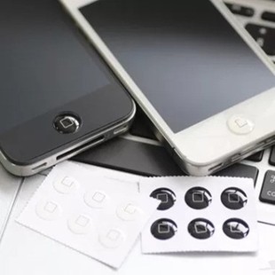 手机壳苹果7plus指纹按键，贴6适用iphone5s，立体5c凸4s手机home贴
