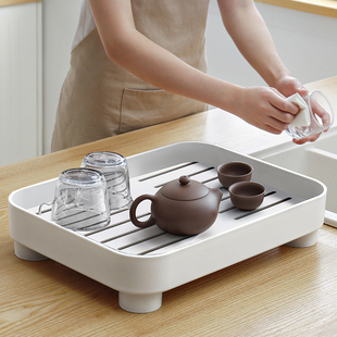 茶盘托盘家用2024客厅家用小型茶台茶具功夫干泡沥水单独茶杯