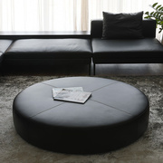 简约时尚圆形后现代客厅皮茶几创意小户型茶桌沙发坐凳圆墩可定制