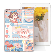 适用苹果ipad第9代保护套10.2英寸无盖air3超薄ipad8后壳2019Air4平板mini6单面壳可爱2021pro11透明10.5