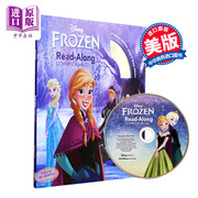 英文原版frozenread-alongstorybook(cd)冰雪奇缘迪士尼独立阅读系列有声读物，阅读学习英语辅助图画书带cd故事书