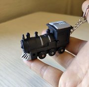 发光玩具led火车发声发光钥匙扣汽车包包挂件礼火车头钥匙链