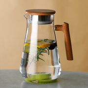 凉水壶水杯套装日式玻璃，冷水壶大容量家用耐热高温凉白开水壶