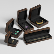 首饰盒套装木质烤漆珠宝饰品，收纳盒戒指手镯项链，包装礼盒设计