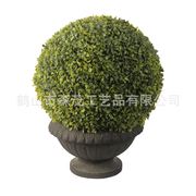 仿真绿植草球种盆三层米兰草球盆栽塑胶人造米兰球装饰